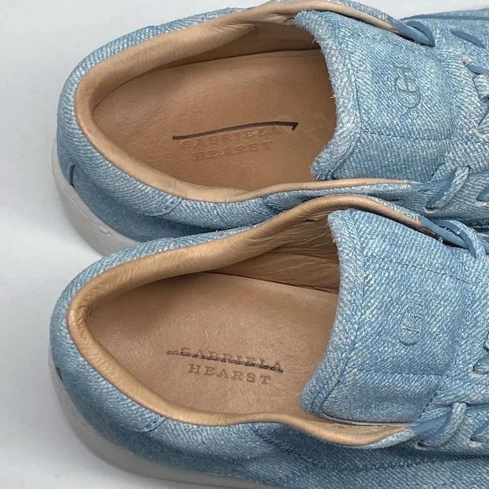 Gabriela Hearst Ohio Slip-on Sneaker in Light Blue Suede Denim size 40 - Picture 10 of 13